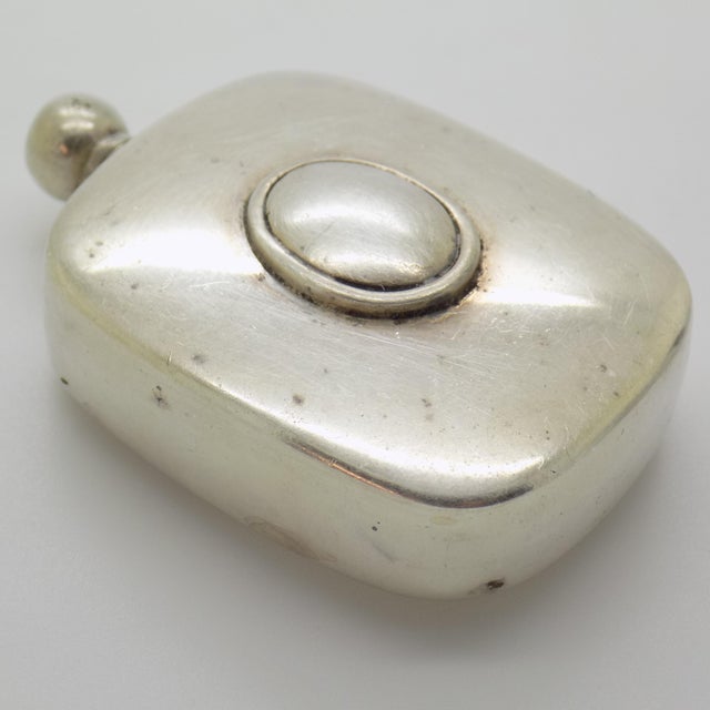 Vintage Italian Handmade Genuine Silver Perfume Bottle, 1960s For Sale - Image 4 of 12