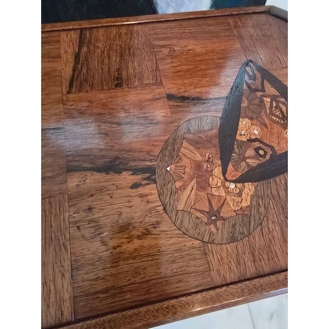 Vintage Mid Century Emile Galle Style Signed Low Table For Sale - Image 9 of 13