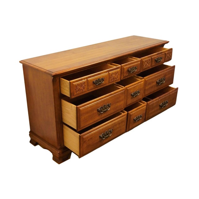 Sumter Cabinet Solid Hard Rock Maple Rustic Early American 61" Triple Dresser For Sale In Kansas City - Image 6 of 12