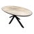 Arhaus Meridian White Marble Top Oval Dining Table For Sale