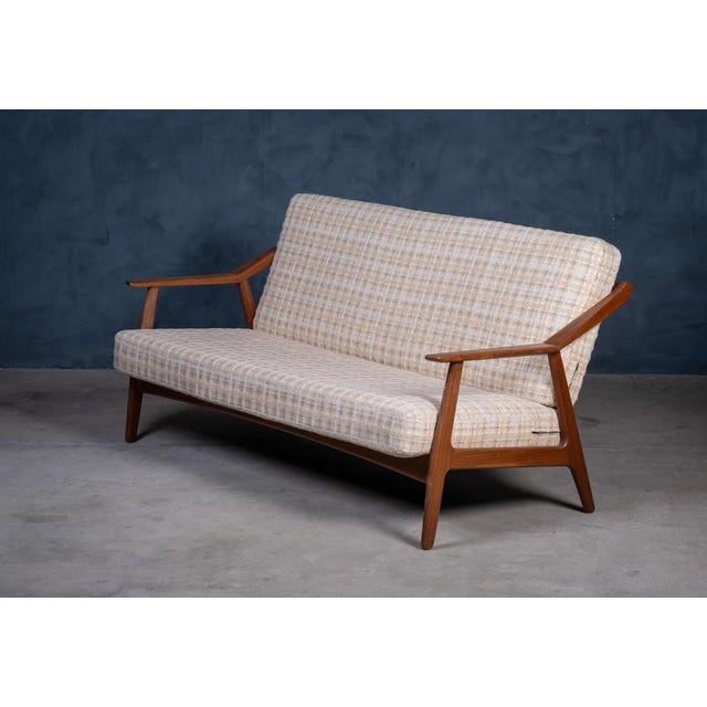 Teak Sofa attributed to H. Brockmann-Petersen for Randers Møbelfabrik, 1960s For Sale - Image 3 of 11