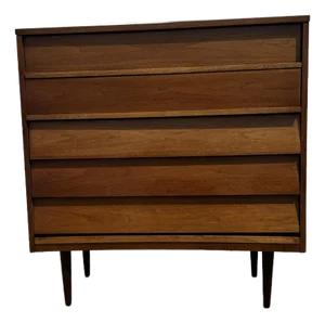 Mid-Century Pencil Leg Tall Dresser/Chest by Dixie