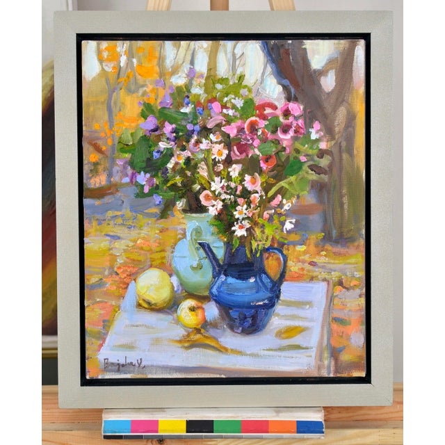 Valery Bayda, September, Flowers, 2025, Oil on Canvas & Cardboard, in Very Good conditions. Designed from 2000 This piece...