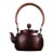 Vintage Hand-Hammered Copper Teapot With Gemstone Inlay and Cloud Motif For Sale