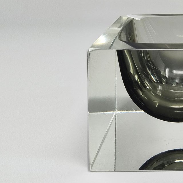 Grey Ashtray or Catchall by Flavio Poli for Seguso, Italy, 1960s For Sale - Image 6 of 8