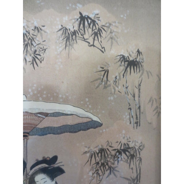 1900 - 1909 Antique Japanese Wood Block Print Color For Sale - Image 5 of 9