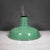 Industrial Benjamin 14" Enameled Porcelain Green Industrial Pendant Light c.1950 For Sale - Image 3 of 5