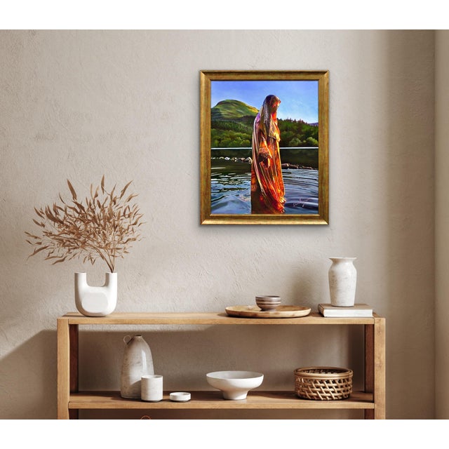 Elin Sian Blake, Making Ripples: A Tribute to Amira Patel, 2000s, Oil on Canvas For Sale - Image 14 of 18