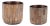 Round Wooden Planter (Set of 2) For Sale