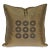 Lesage Olive Silk Embroidered Pillow For Sale - Image 4 of 8