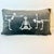 1990s Vintage Boho Chic Skelton Yoga Lumbar Decorative Halloween Pillow, Feather-Down For Sale - Image 4 of 15
