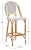 2020s California Bar Stool - White/Navy For Sale - Image 5 of 11