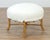 Nice antique bamboo form giltwood stool. Featuring a pretty patina and a decorative finial in the middle. Lovely! Circa...