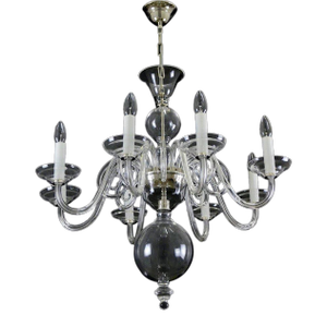 8 Arm Czech Crystal Dutch Style Chandelier