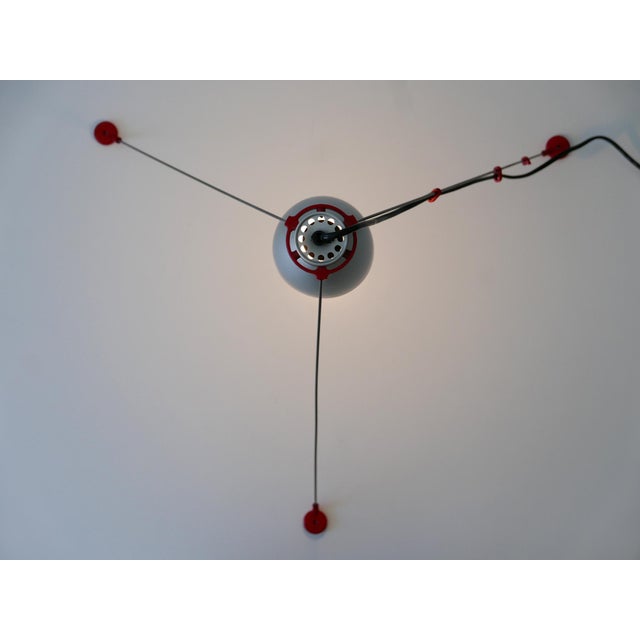 Red Multi-Functional Grifo Table Floor Ceiling by G.H.Tew for Artemide, 1980s For Sale - Image 8 of 18