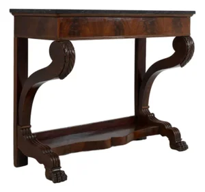 19th Century France Brown Wood Console Table