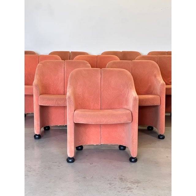 1980s Vintage Fabric Armchairs, 1980s, Set of 10 For Sale - Image 5 of 18