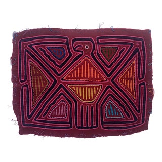 Mola Fabric by Cuna Indians from San Blas Island, Panama, 1970s For Sale