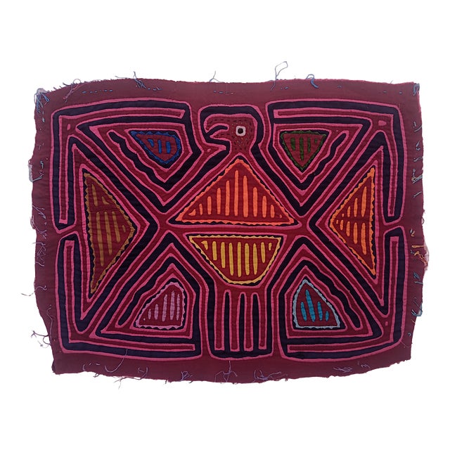 Mola Fabric by Cuna Indians from San Blas Island, Panama, 1970s For Sale