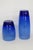 Mid 20th Century Mid 20th Century Cobalt Blue Glass Tumblers Bar Cups Mid Century Modern Drinkware - Set of 13 For Sale - Image 5 of 16