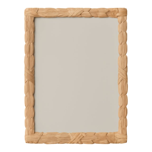Vintage Carved Wood Leaf Frame Mirror For Sale