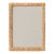 Vintage Carved Wood Leaf Frame Mirror For Sale