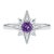 Amethyst North Star Ring, Star-Bust Celestial Ring Us 7 For Sale