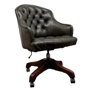 English Wade Chesterfield Desk Chair For Sale