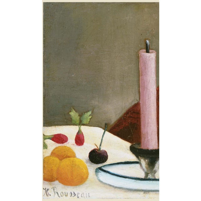 Not Yet Made - Made To Order 1908 Vintage French Still Life Art Print With Pink Candle by Henri Rousseau - 24" X 18" For Sale - Image 5 of 8