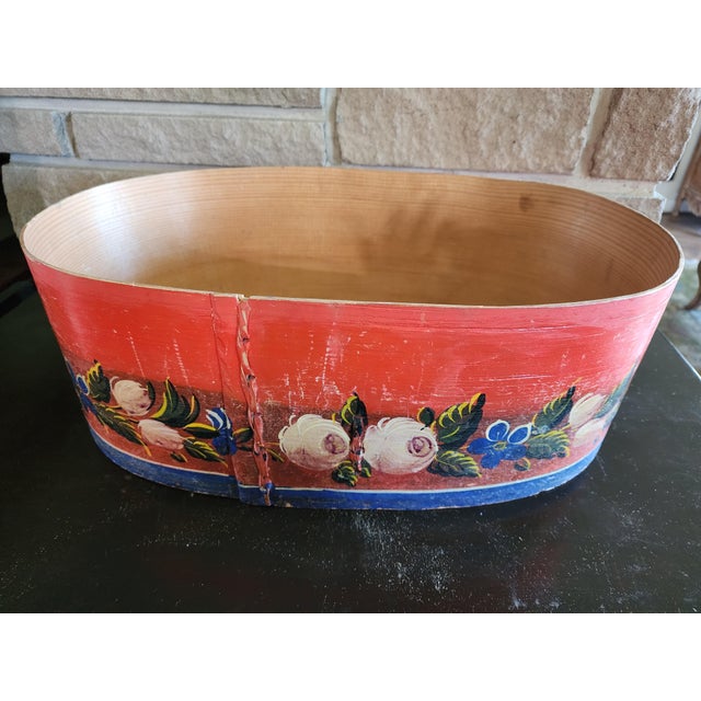 Late 19th Century Beautiful Handmade and Hand Painted German Wedding Box Dated 1897 For Sale - Image 5 of 8