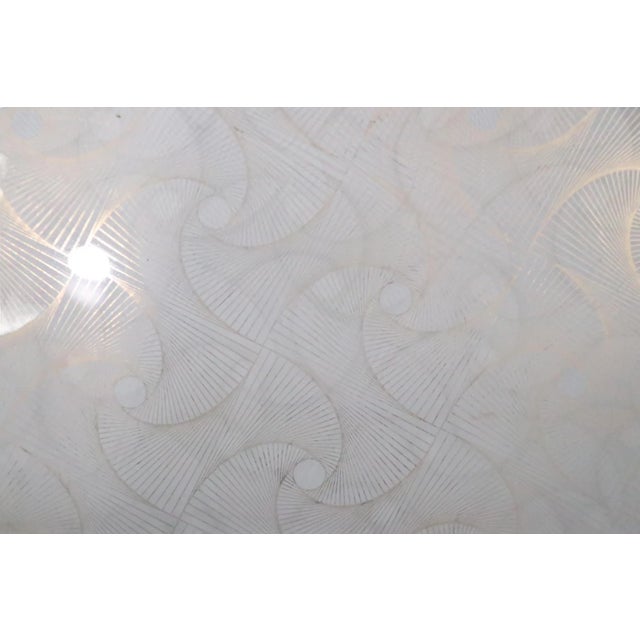 Mid Century Glass Gold Swirl Decorated Charger Serving Plate C 1950/1970's For Sale In New York - Image 6 of 7