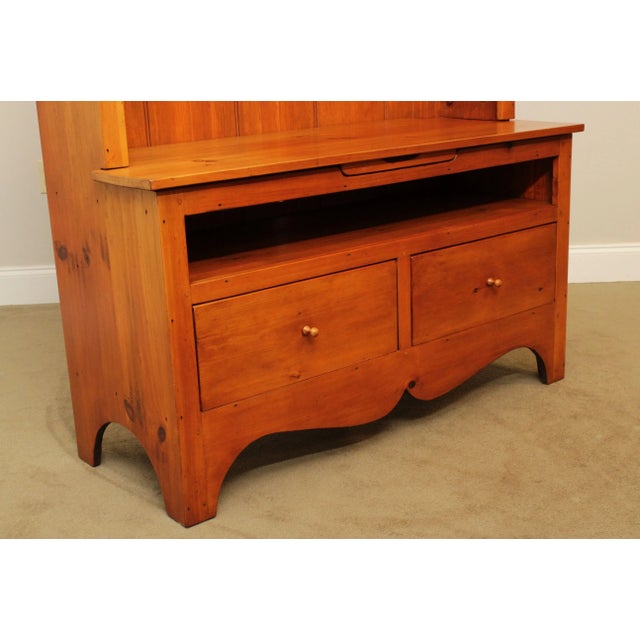 Stephen Von Hohen Bucks County Collection Custom Crafted Pine TV Console For Sale - Image 11 of 13