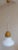 Metal Vintage Ceiling Lamp in White Opaque Glass & Mustard-Colored Metal Assembly, 1970s For Sale - Image 7 of 7