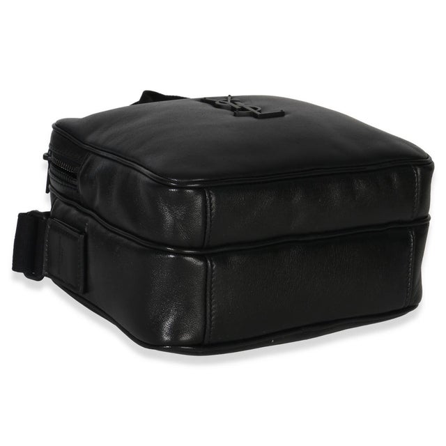 Black Lambskin Monogram Niki Cube Camera Bag For Sale In New York - Image 6 of 9