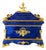 French Louis XVI Lapis Lazuli Casket in Gilt For Sale