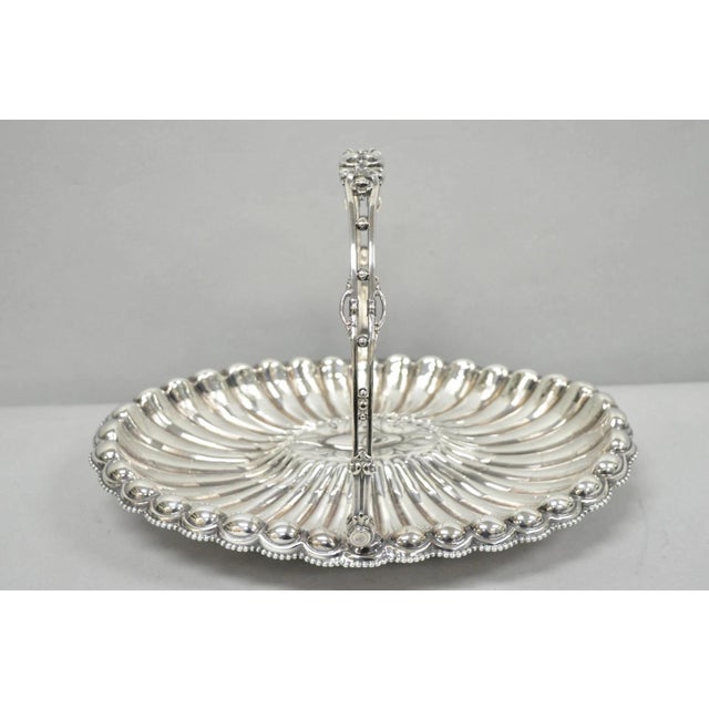 Antique Rogers & Bro Silver Plated Wedding Brides Basket W Reticulated Handle For Sale - Image 17 of 17