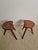 Brown Rustic Stools in the style of Jean Touret, 1950s, Set of 4 For Sale - Image 8 of 18