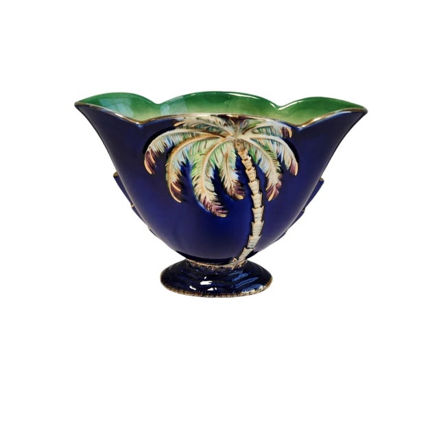 1950s Beswick Palm Tree Vase, Albert Hallam Design For Sale - Image 4 of 4