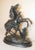 Up for sale is a wonderful antique figural equestrian statue. It is done with very elaborate realistic detailing...