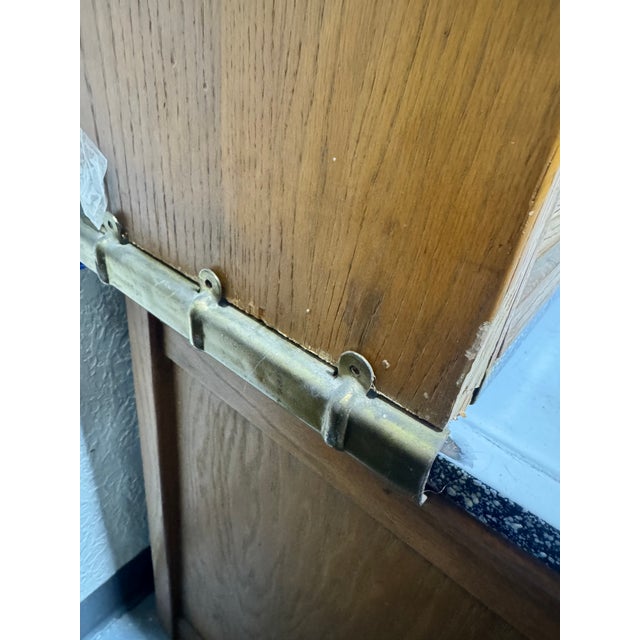 Authentic early 20th century Sellers Hoosier cabinet manufactured by the Sellers Kitchen Cabinet Company of Elwood,...