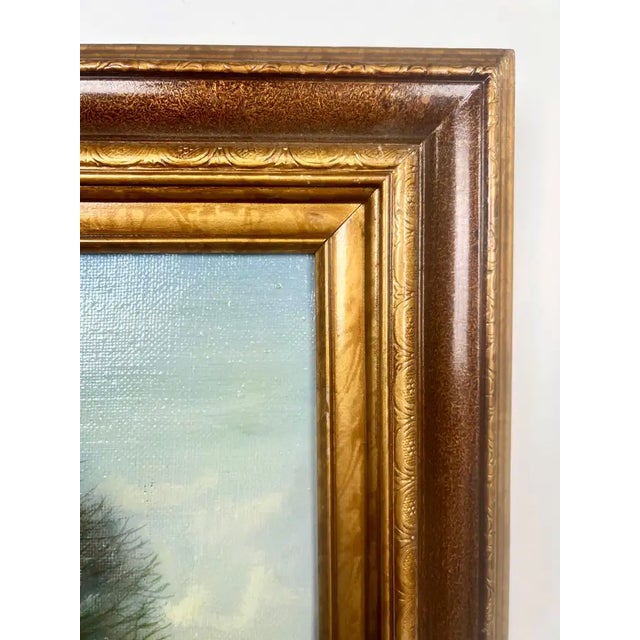 Alex Bloch Quiet Country Road Oil on Canvas Signed & Framed 2000' S For Sale - Image 10 of 16