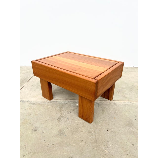 Tan Coffee Table in Elm from Maison Regain, 1970 For Sale - Image 8 of 13