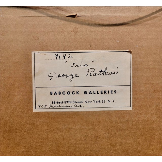 George Ratkai - Three Artists Playing the Jazz- 1960s Painting For Sale - Image 9 of 10