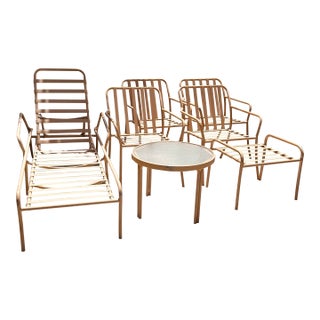 1970s Tropitone Vintage Outdoor Seating & Table, 7 Pieces For Sale