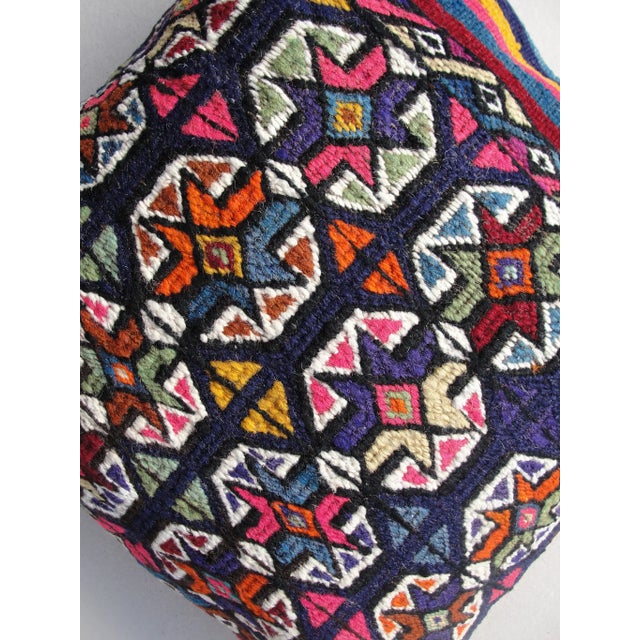 Navy Blue Kilim Rug Pillow For Sale - Image 8 of 11
