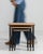 Silver 1970s Set Of Three Cast Iron Nesting Tables With Wooden Tops For Sale - Image 8 of 13