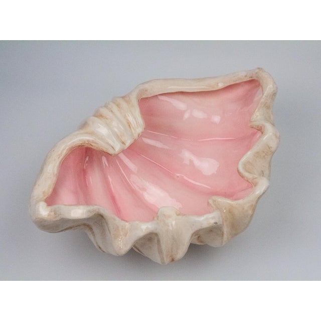 Vintage Large Ceramic Shell Bowl Chairish