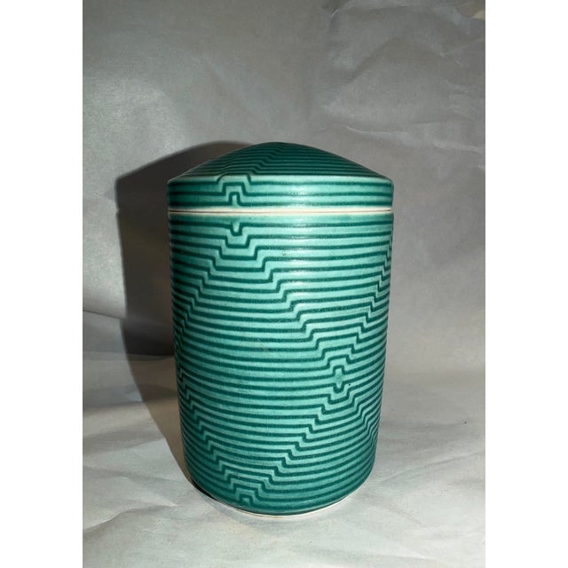 Ceramic Nichibei Potters, Japanese American Contemporary Lidded Pottery Jar For Sale - Image 7 of 10