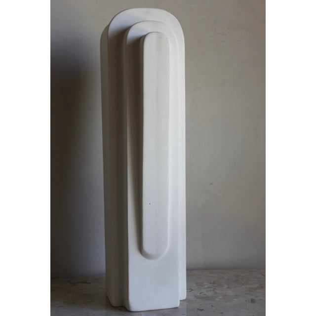 Mid 20th Century Vintage Mid Century Art Deco Machine Age Bisque Vase For Sale - Image 5 of 11