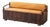 Wooden and Brown Leather Chest Bench, 1950s For Sale